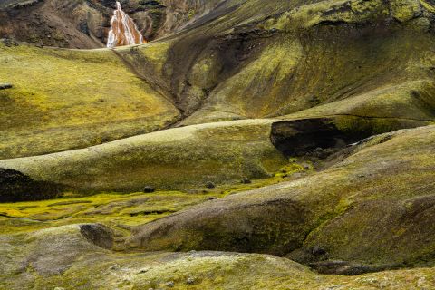 Red waterfall - Iceland